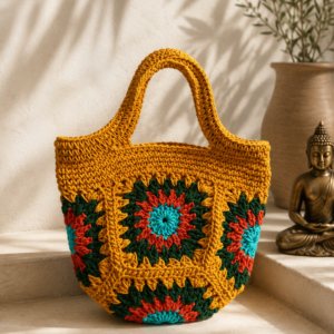 Marigold – Mustard Yellow Handcrafted Crochet Bag