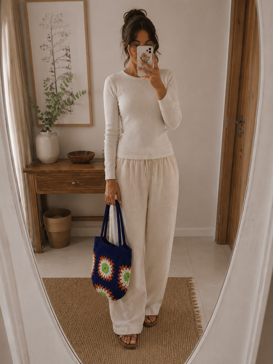 Marea – Blue Handcrafted Crochet Bag - immagine 2