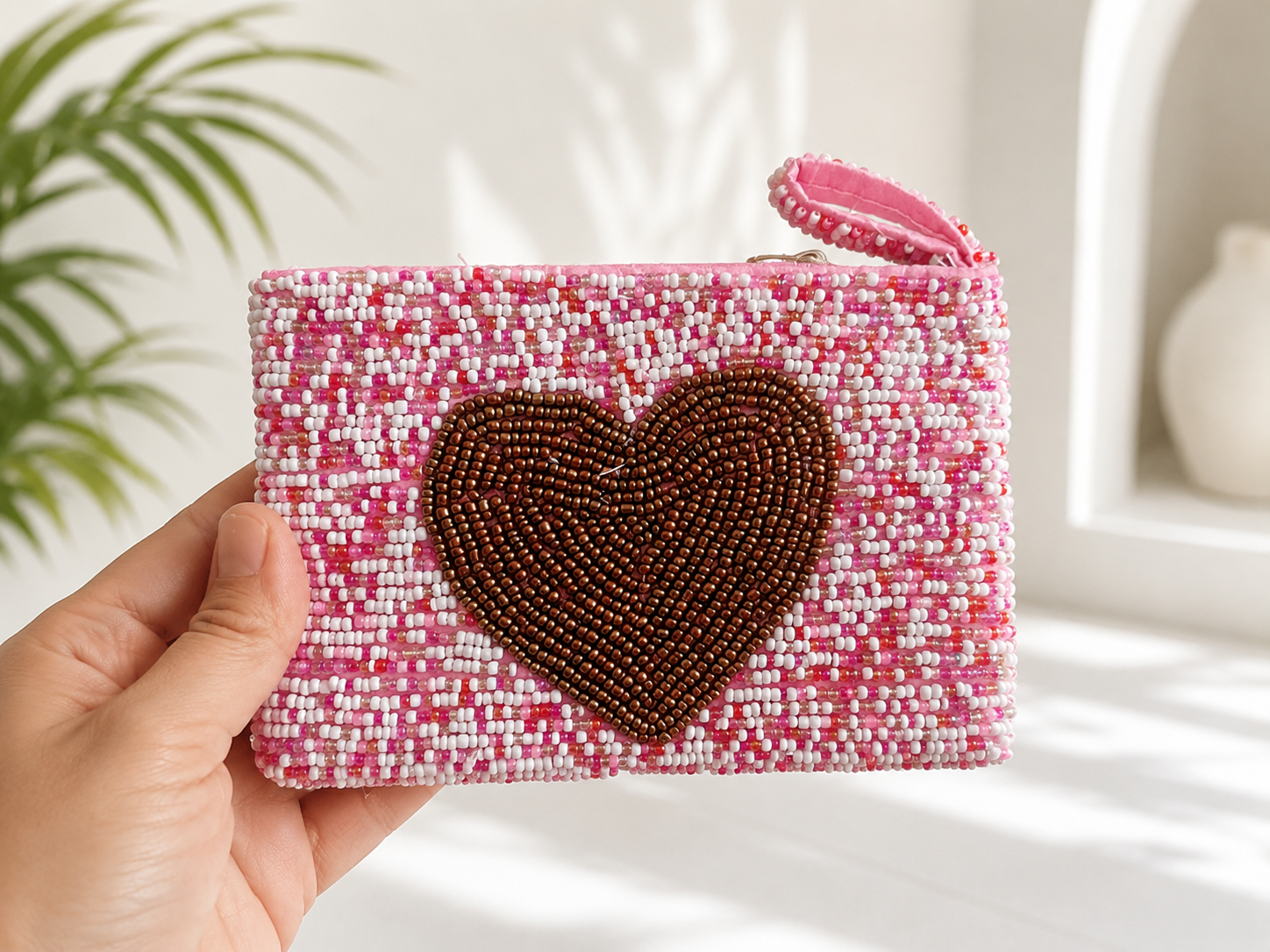 Amora – Mini Beaded Heart Pouch - immagine 3