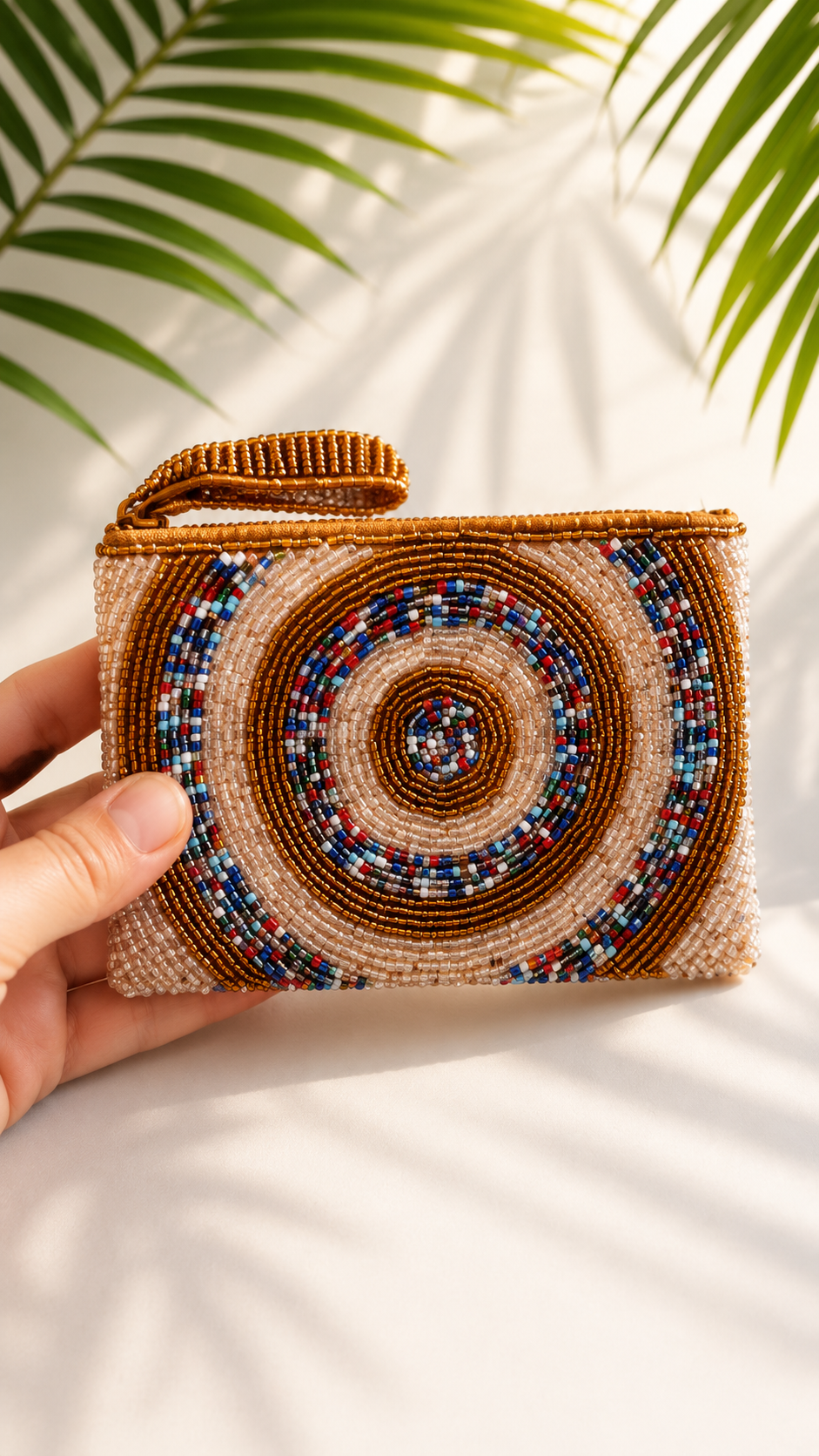 Nomad Spiral – Mini Hand-Beaded Pouch - immagine 4