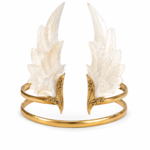 Celeste Wings – Mother of Pearl & Brass Arm Cuff