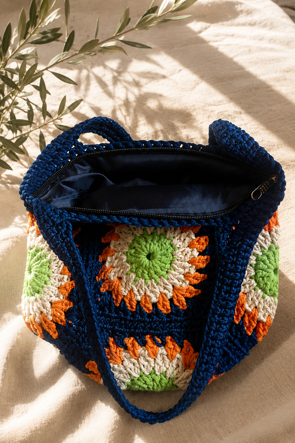Marea – Blue Handcrafted Crochet Bag - immagine 5